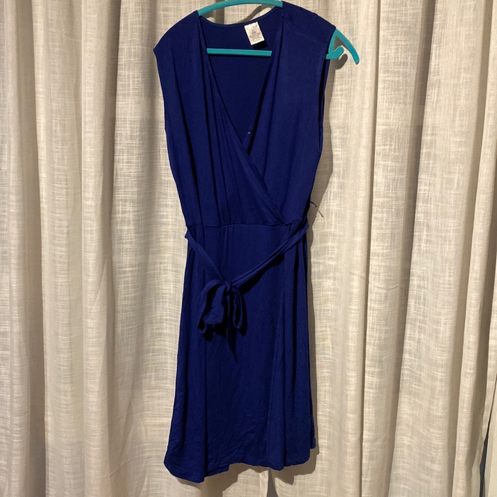 Royal blue midi dress XL
